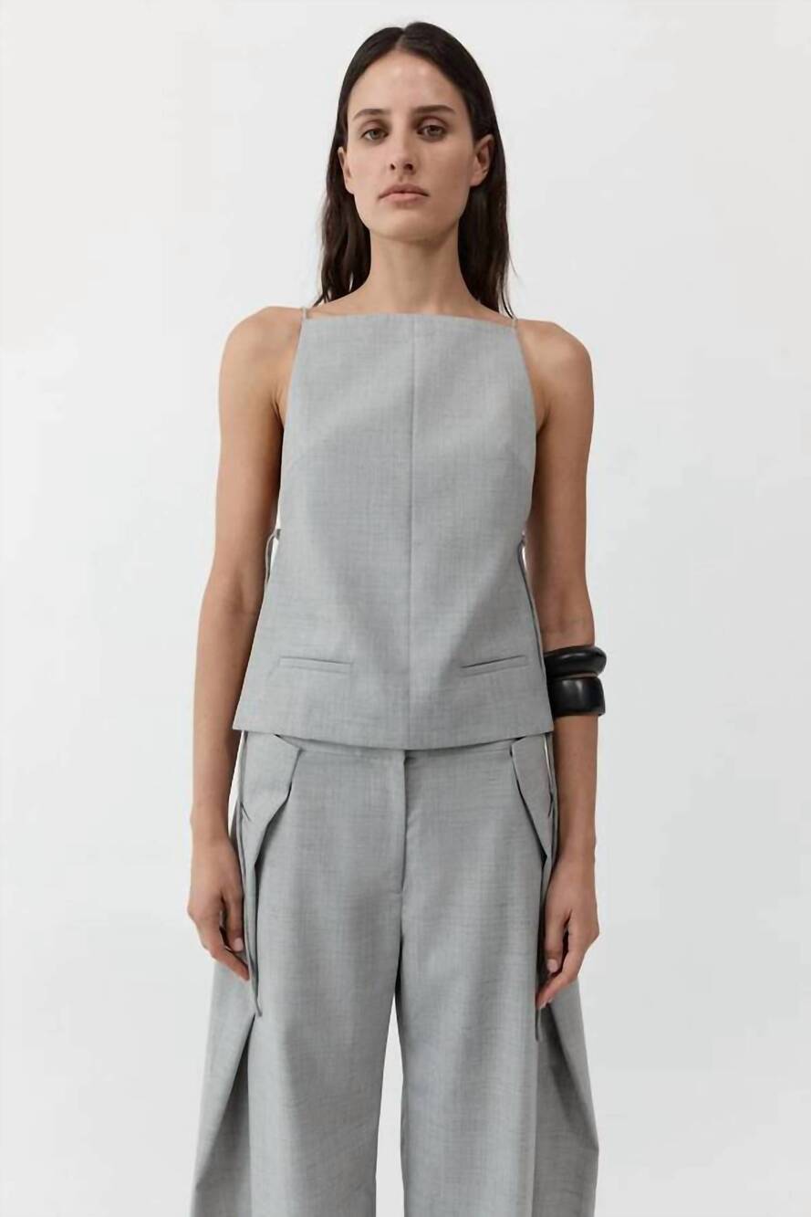 NEW ST. AGNI square side tie top in concrete